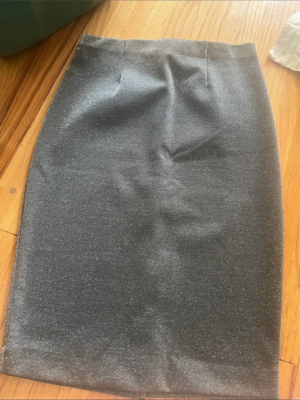 Dynamite Black Glitter Pencil Skirt